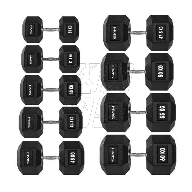 7. HMS HEX PRO dumbbells 32.5 kg