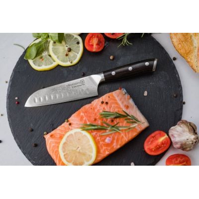 9. Santoku Kohersen Elegance Ebony Wood 12.7cm Santoku Knife