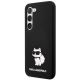 2. Karl Lagerfeld Silicone Choupette Case for Samsung Galaxy S23 - Black