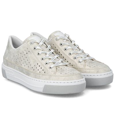 2. Women's comfortable, soft, beige openwork shoes Rieker L8849-60