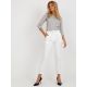 2. Ecru classic Giulia ankle-length fabric trousers (DHJ-SP-12787.21X)