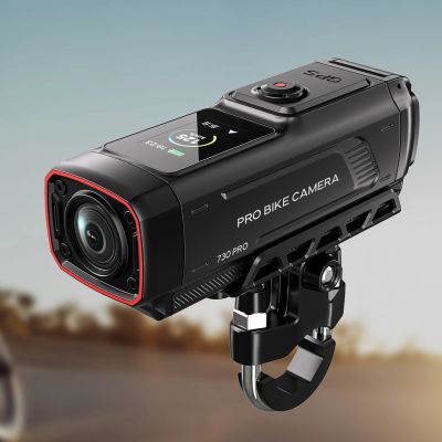 9. AKEEYO 730Pro 4K Handlebar Video Recorder Sports Camera for Bikes and Motorcycles - Black