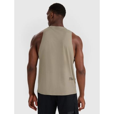 2. Men's quick-drying training tank top 4F 4FWAW25TFSLM554-43S