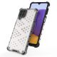 8. Honeycomb Case armor cover with TPU Bumper for Samsung Galaxy A22 4G transparent