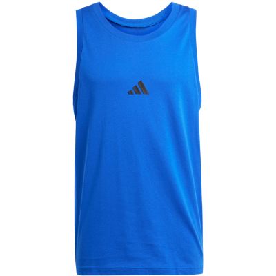 2. Men's adidas Essentials Small Logo Tank Blue JE8978