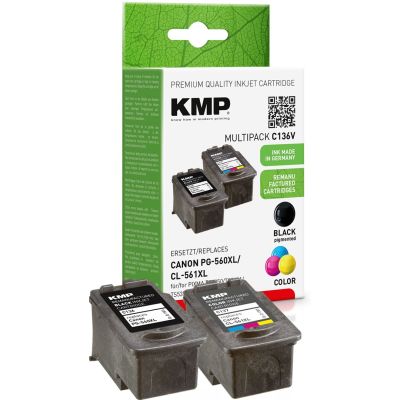 KMP 1581.4005 ink cartridge 3 pcs. Replacement High (XL) yield Black, Cyan, Magenta, Yellow
