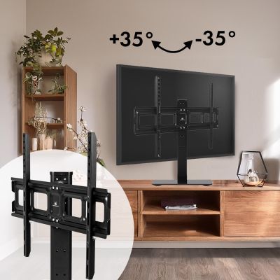 15. MACLEAN UNIVERSAL TV STAND FOR TV CABINET, MAX. 40KG, MAX. VESA 600X400, FOR TV 32-75" MC-386