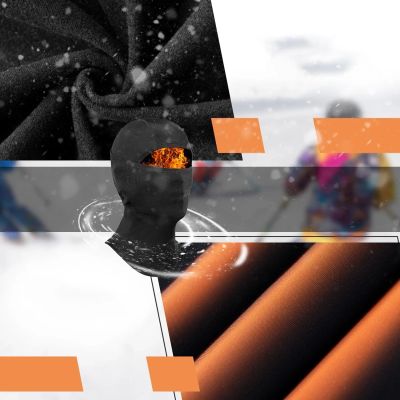 7. Qunature 13230023010 ski balaclava bike motorcycle balaklava size M - black