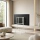 6. MACLEAN TV STAND / TROLLEY FOR MACLEAN TV, ON WHEELS, 37-80", MAX. LOAD 50KG, MAX. VESA 600X400, WHITE, MC-180