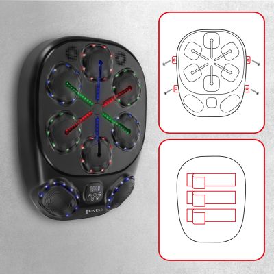 5. TB10 ELECTRONIC BLUETOOTH BOXING TARGET WITH MUSIC AND GLOVES 4000MAH HMS BATTERY