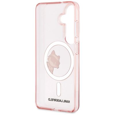 7. Karl Lagerfeld IML Peekaboo Choupette MagSafe Case for Samsung Galaxy S26 - Pink