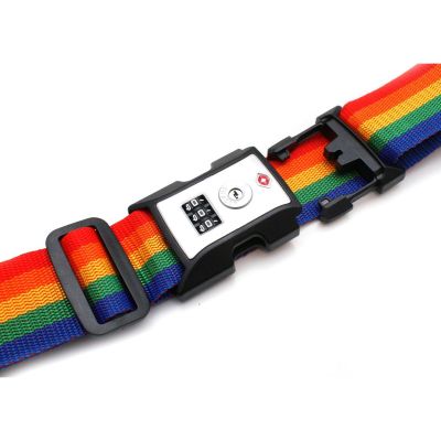 27. UNIVERSAL SECURITY STRAP FOR SUITCASE 180x5CM WITH PROWORLD CODE MULTICOLOR