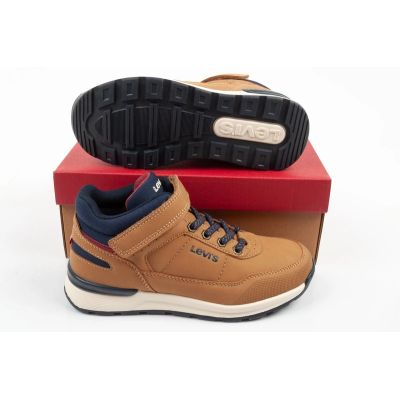 9. Levi's Sierra children's high-top brown sports shoes with velcro