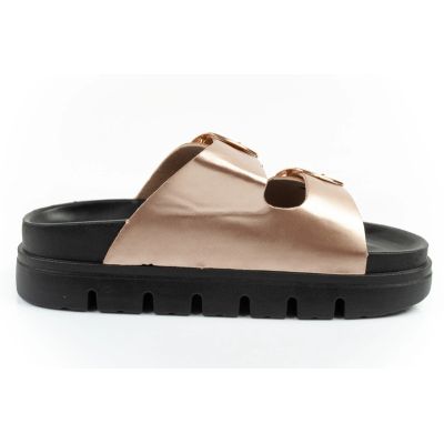 4. Lee Cooper shoes women's slippers gold comfortable platform fashionable