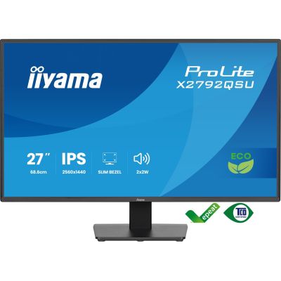 2. iiyama ProLite X2792QSU-B1 computer monitor 68.6 cm (27") 2560 x 1440 px Quad HD LED Black