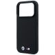 6. BMW M Quadrille Kevlar Metal Logo MagSafe Case for iPhone 17 Pro Max / 18 Pro Max - Black