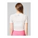 4. CASALL Delight Short Wrap Tee white