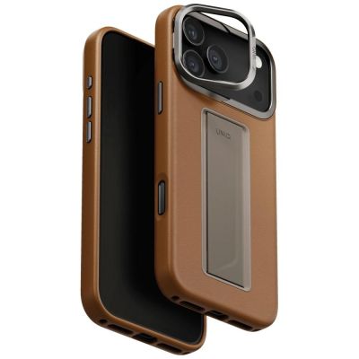 Uniq Heldro Pro Magclick Charging Case for iPhone 17 Pro Max - Brown