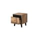 NORD bedside table 2 pcs. 40x38xH45 wotan oak/anthracite