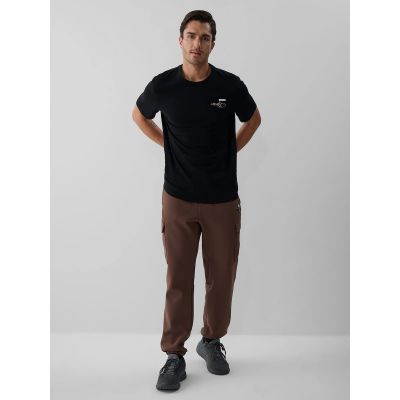 4. Men's regular printed T-shirt 4F 4FKAW26TTSHM4477-20S