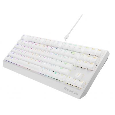12. GENESIS Thor 230 TKL Keyboard Gaming USB + RF Wireless + Bluetooth QWERTY US English White