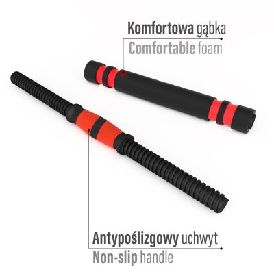 7. 6-in-1 Weight Set HMS SGN120 (Barbell, Dumbbells and Kettlebell) 20 kg