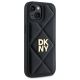 4. DKNY Quilted Stack Logo iPhone 15 Case - Black