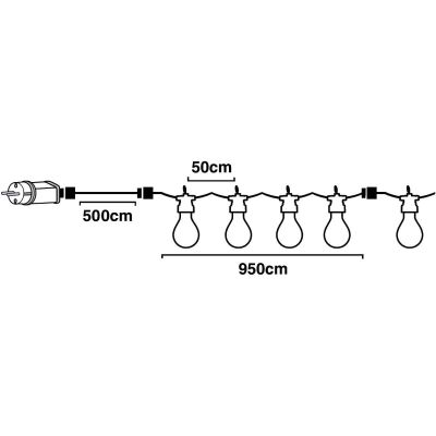 35. GARDEN GARLAND PARTY LIGHT 20LED A60 TIMER COMBINABLE
