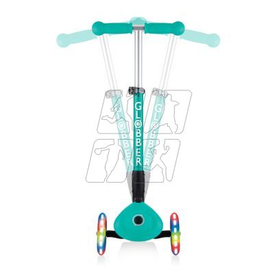 19. 3-wheel scooter Globber Foldable Lights Emerald Green Jr 437-107