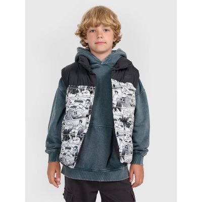 Boy's down vest with synthetic filling 4F 4FJRAW25TVJAM321-10A