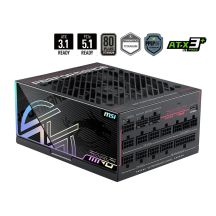 MSI MPG Ai1300TS PCIE5 Power Supply Module 1300W 24-pin ATX Black