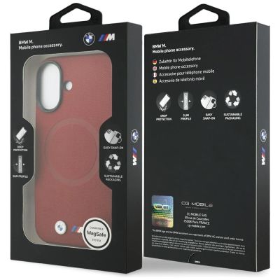8. BMW M FW Metal Logo MagSafe Case for iPhone 17 - Red