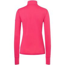 Women's long-sleeve thermal shirt with mock neck SUPER.NATURAL W Tundra 175 Zip 1/4 Flear pink