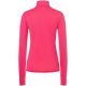 Women's long-sleeve thermal shirt with mock neck SUPER.NATURAL W Tundra 175 Zip 1/4 Flear pink
