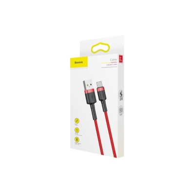 7. Baseus Cafule CATKLF-A09 Cable (USB 2.0 - USB Type-C; 0.50m; red)