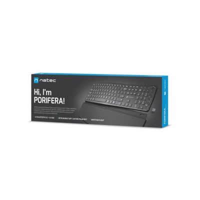 7. NATEC PORIFERA Keyboard Home/Office Bluetooth QWERTY American International Black