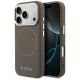 Guess Perforated 4G MagSafe case for iPhone 17 Pro - brown