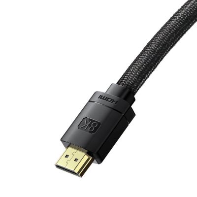 4. Baseus HDMI 2.1 Cable 8K 60 Hz 48 Gbps / 4K 120 Hz / 2K 144 Hz 3D eARC QMS Dynamic HDR VRR ALLM 3 m black (CAKGQ-L01)