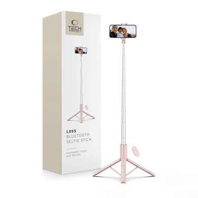 Selfie Stick Tech-Protect L09S with Tripod - Pink