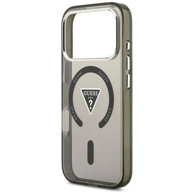 6. Guess IML Gradient Triangle Logo MagSafe Case for iPhone 18 Pro Max / 17 Pro Max – black