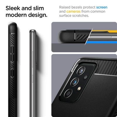 11. Spigen Rugged Armor Case for Samsung Galaxy A52 / A52S - Matte Black