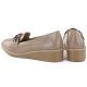 4. Women's beige wedge shoes with decoration M.Daszyński MR2265