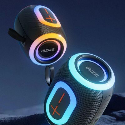 10. Dudao Y22 Wireless Speaker with RGB Backlight Bluetooth 5.3 - Black