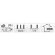 6. CHRISTMAS TREE LIGHTS LIGHT CHAIN 240 LED WARM WHITE TRANSPARENT WIRE