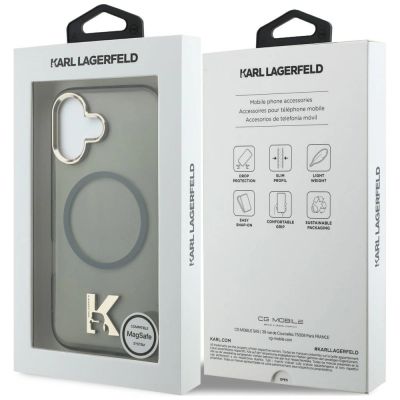 8. Karl Lagerfeld IML K Head Logo MagSafe Case for iPhone 17 - Black