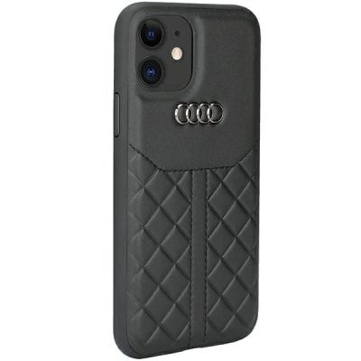 2. Audi Genuine Leather iPhone 11 / Xr 6.1" black/black hardcase AU-TPUPCIP11R-Q8/D1-BK