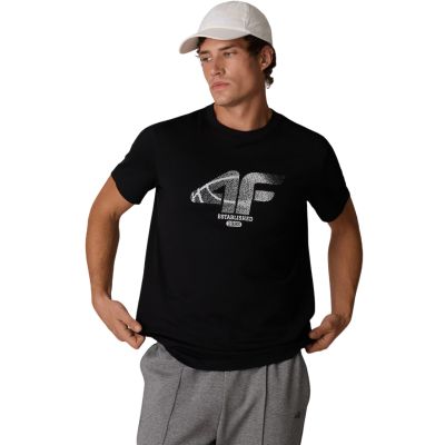 Men’s T-Shirt 4F M3558 Deep Black 4FWAW26TTSHM3558 20S