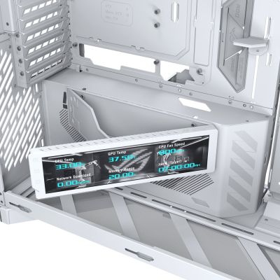 9. Asus ROG CRONOXGR801CURVE TG ARGB WHITE case