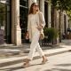7. Women's beige wedge shoes with decoration M.Daszyński MR2265