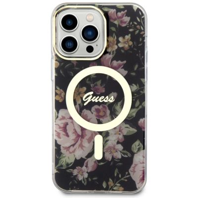 3. Guess GUHMP14XHCFWSK iPhone 14 Pro Max 6.7" black/black hardcase Flower MagSafe